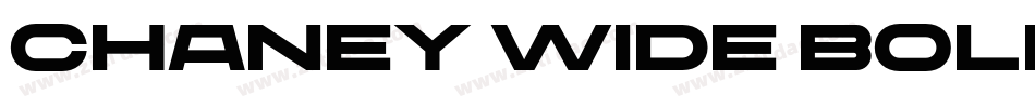 Chaney Wide BoldItalic字体转换